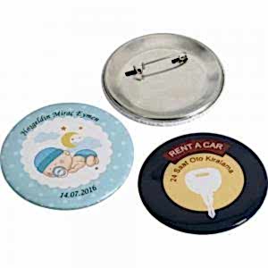 Buton Rozet ( 6 x 6 cm )