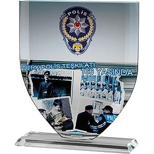 Kristal Plaket ( 15 x 18 cm )