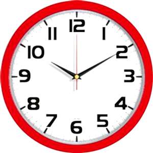 Plastik Duvar Saati ( Ø 30 cm )