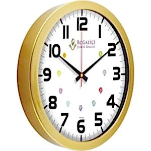 Metalize Duvar Saati ( Ø 35 cm )