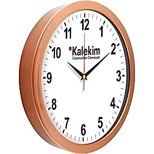 Metalize Duvar Saati ( Ø 30 cm )