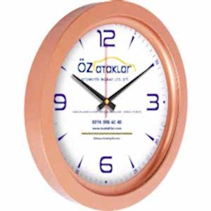 Metalize Duvar Saati ( Ø 40 cm )