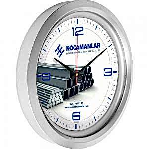 Metalize Duvar Saati ( Ø 40 cm )