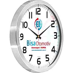 Alüminyum Duvar Saati ( Ø 40 cm )